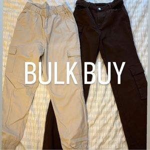Pants sold together. Size 4 and size small.